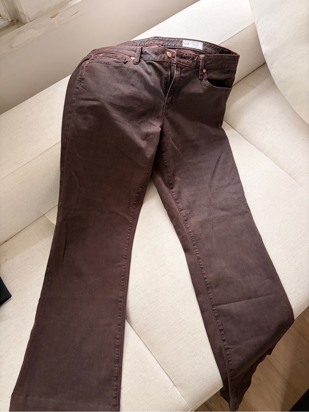 GAP long & lean Women's Brown Jeans size 33